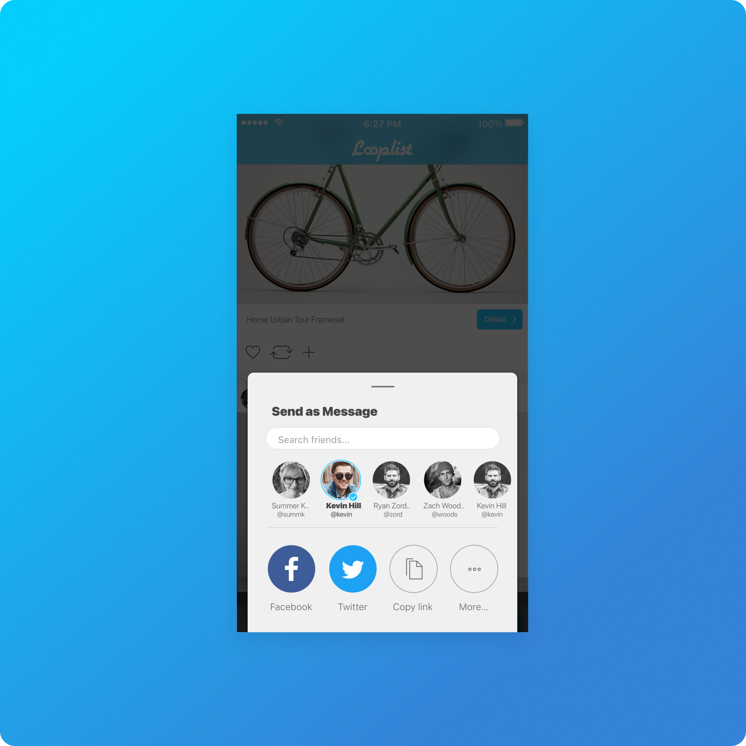 screenshot of visual design work