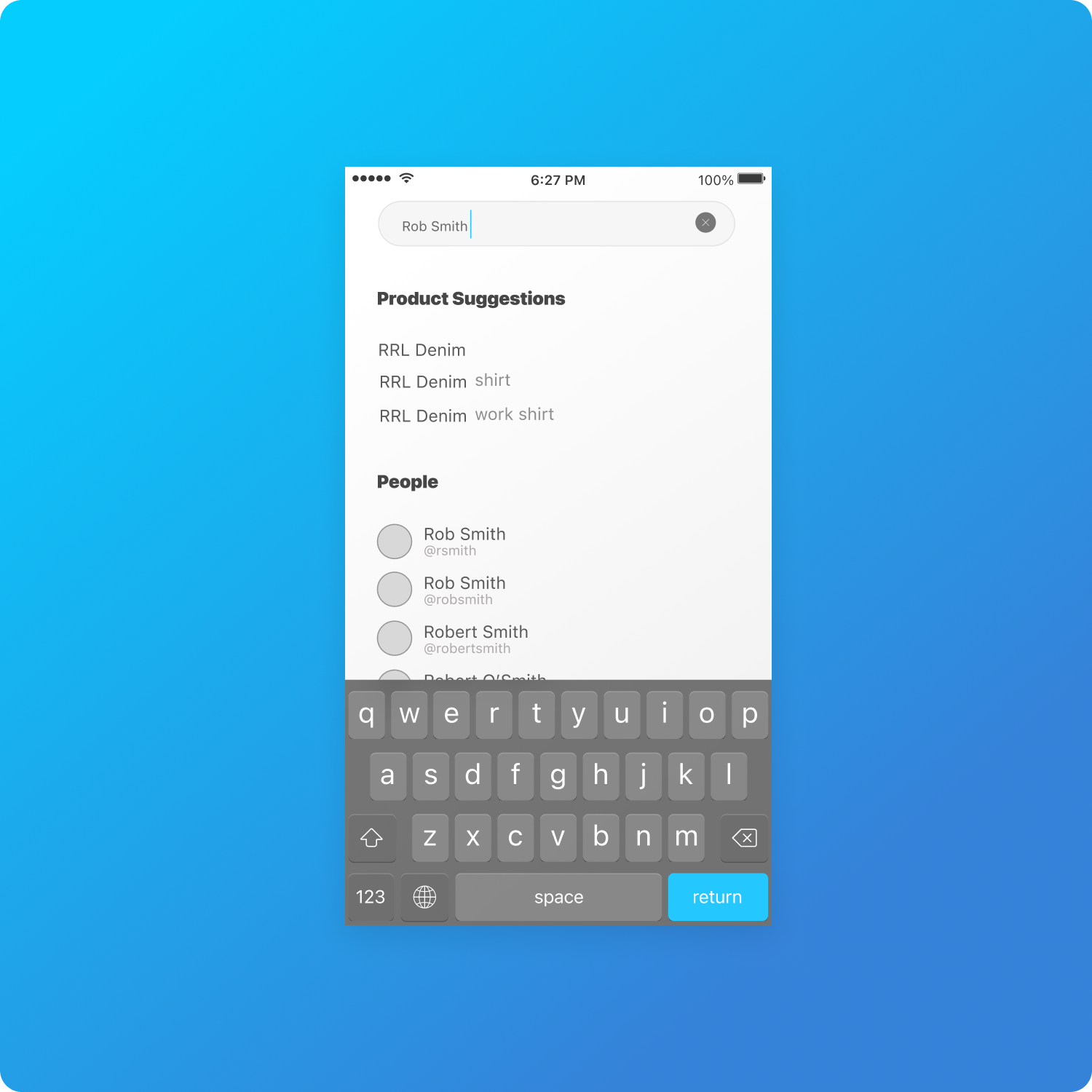 screenshot of visual design work