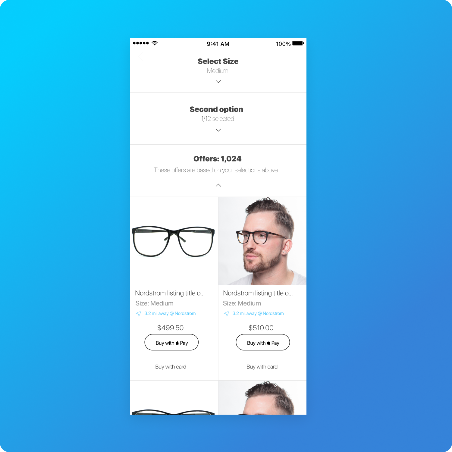 screenshot of visual design work