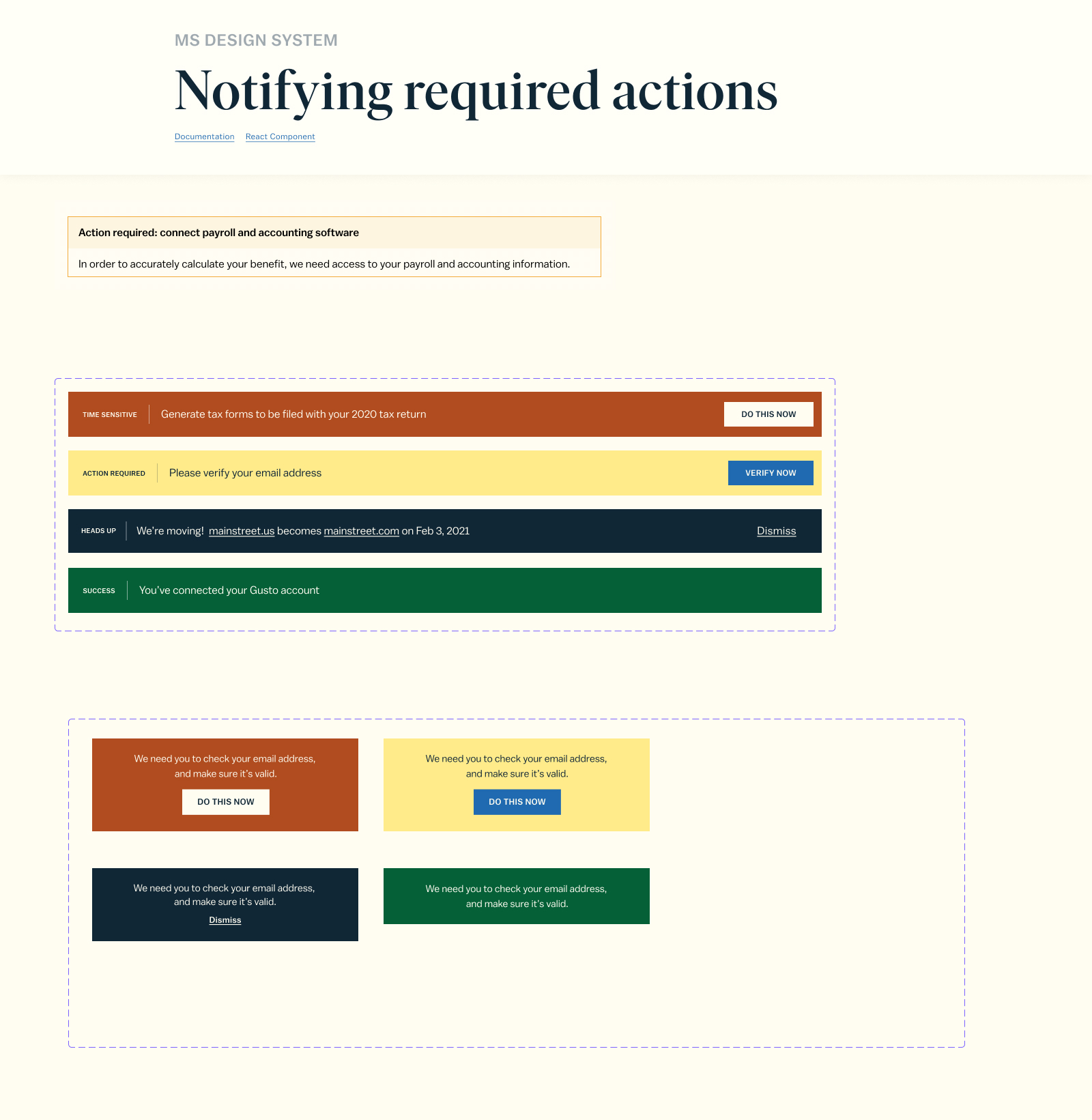 screenshot of visual design work