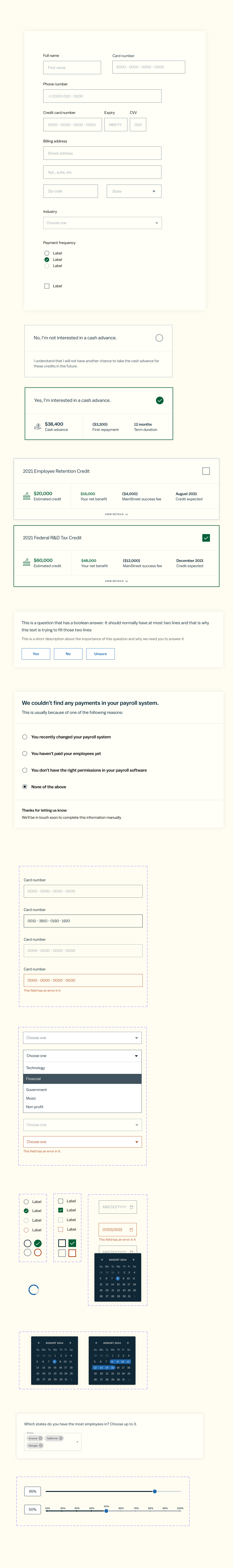 screenshot of visual design work