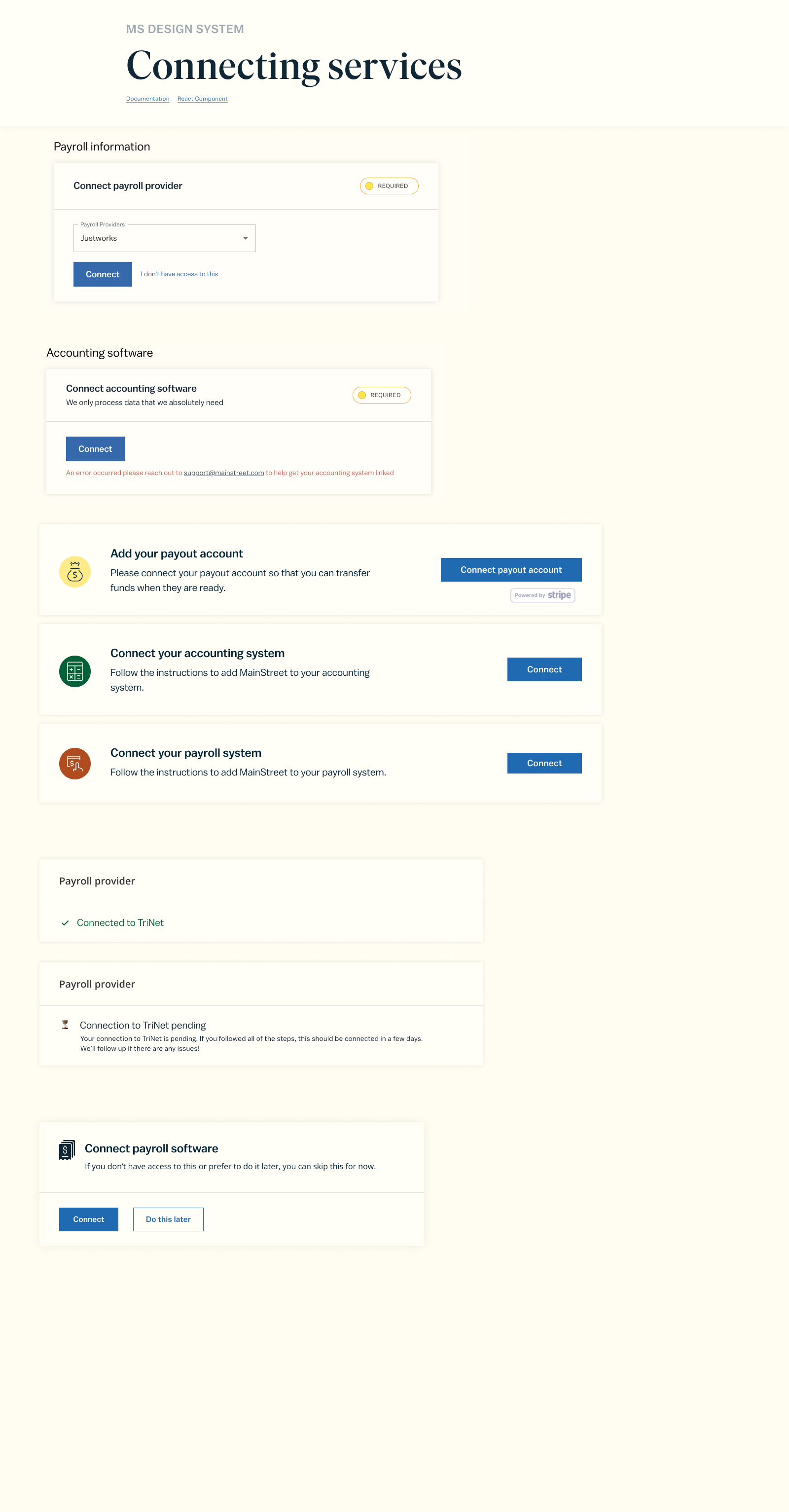 screenshot of visual design work