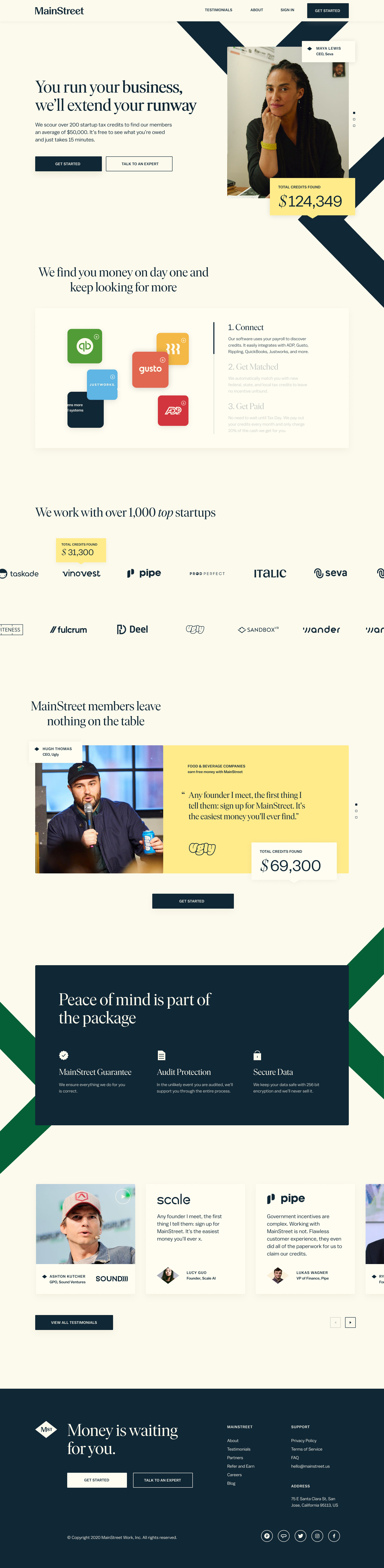 screenshot of visual design work