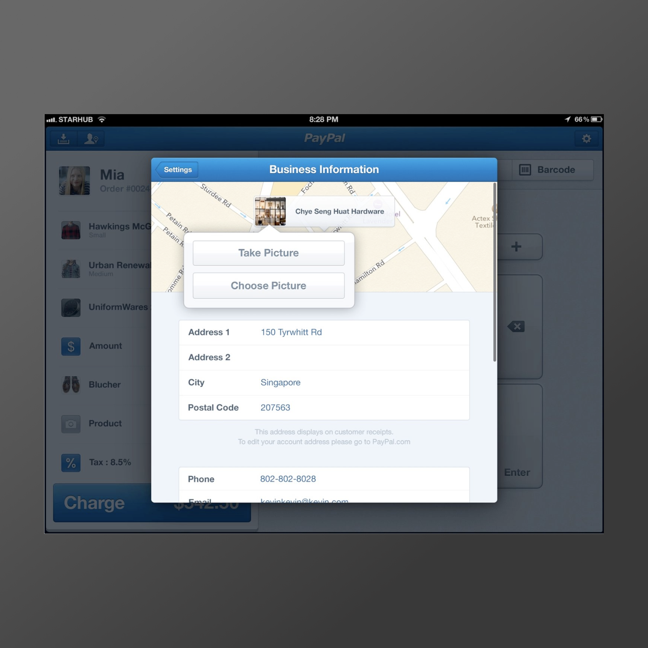 screenshot of visual design work