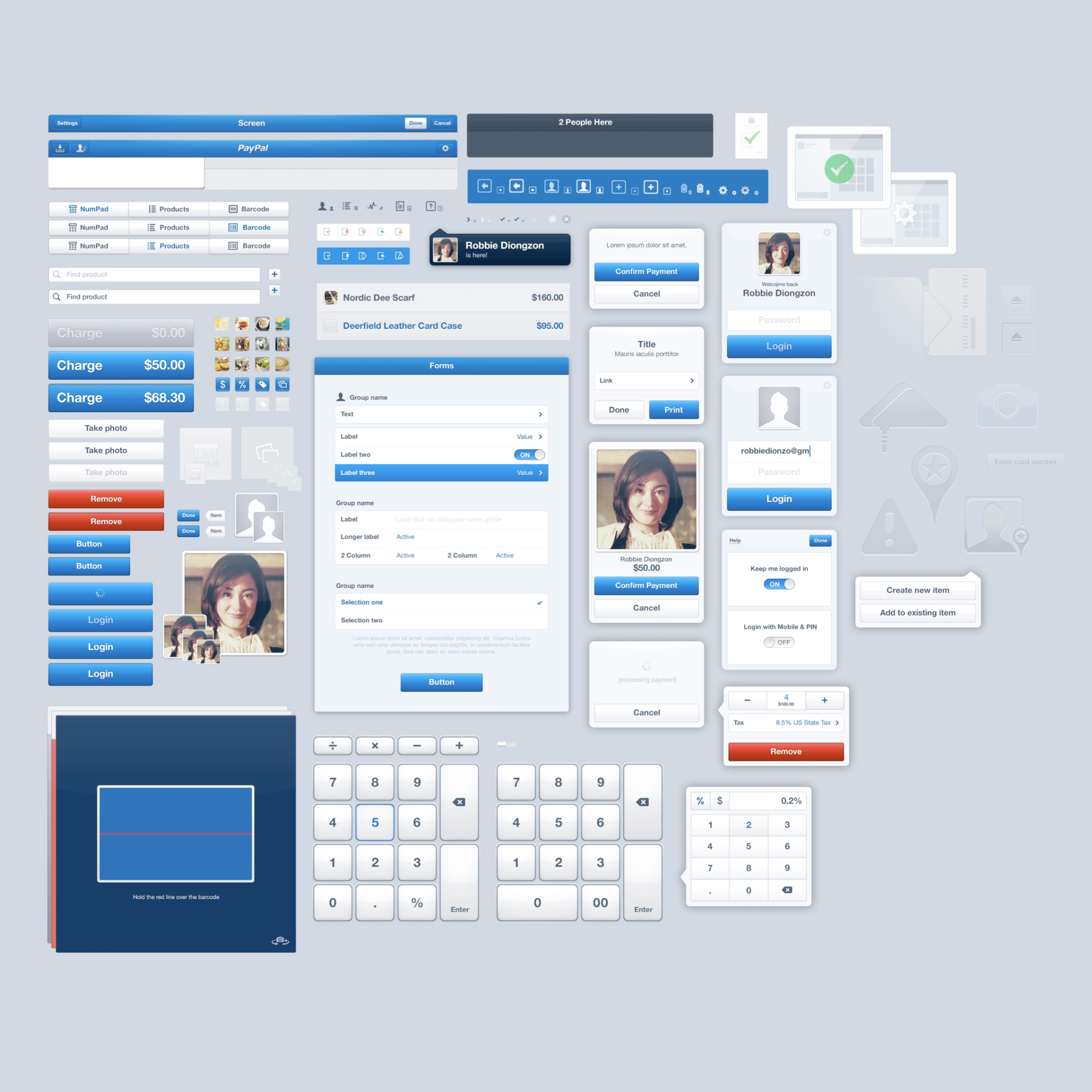 screenshot of visual design work