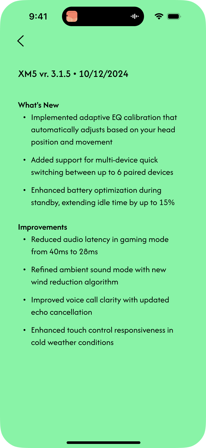Firmware Update Details