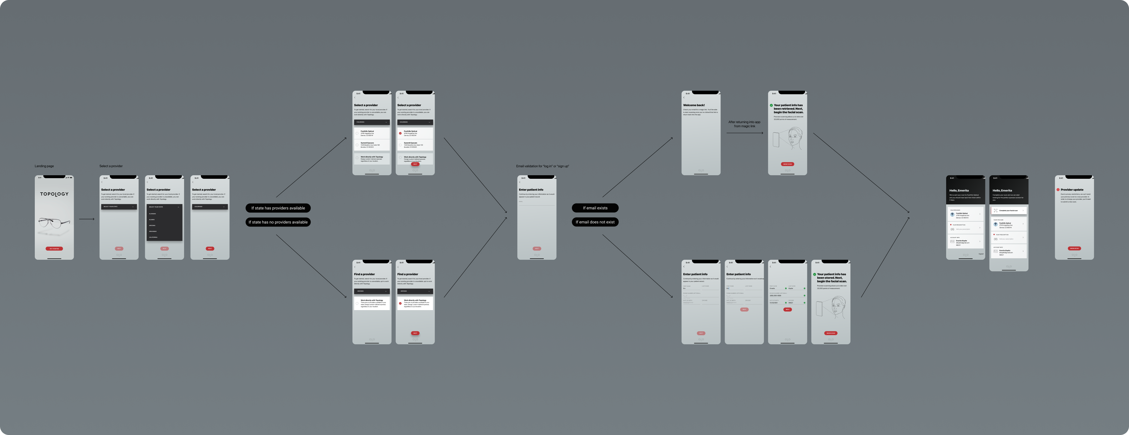 screenshot of visual design work