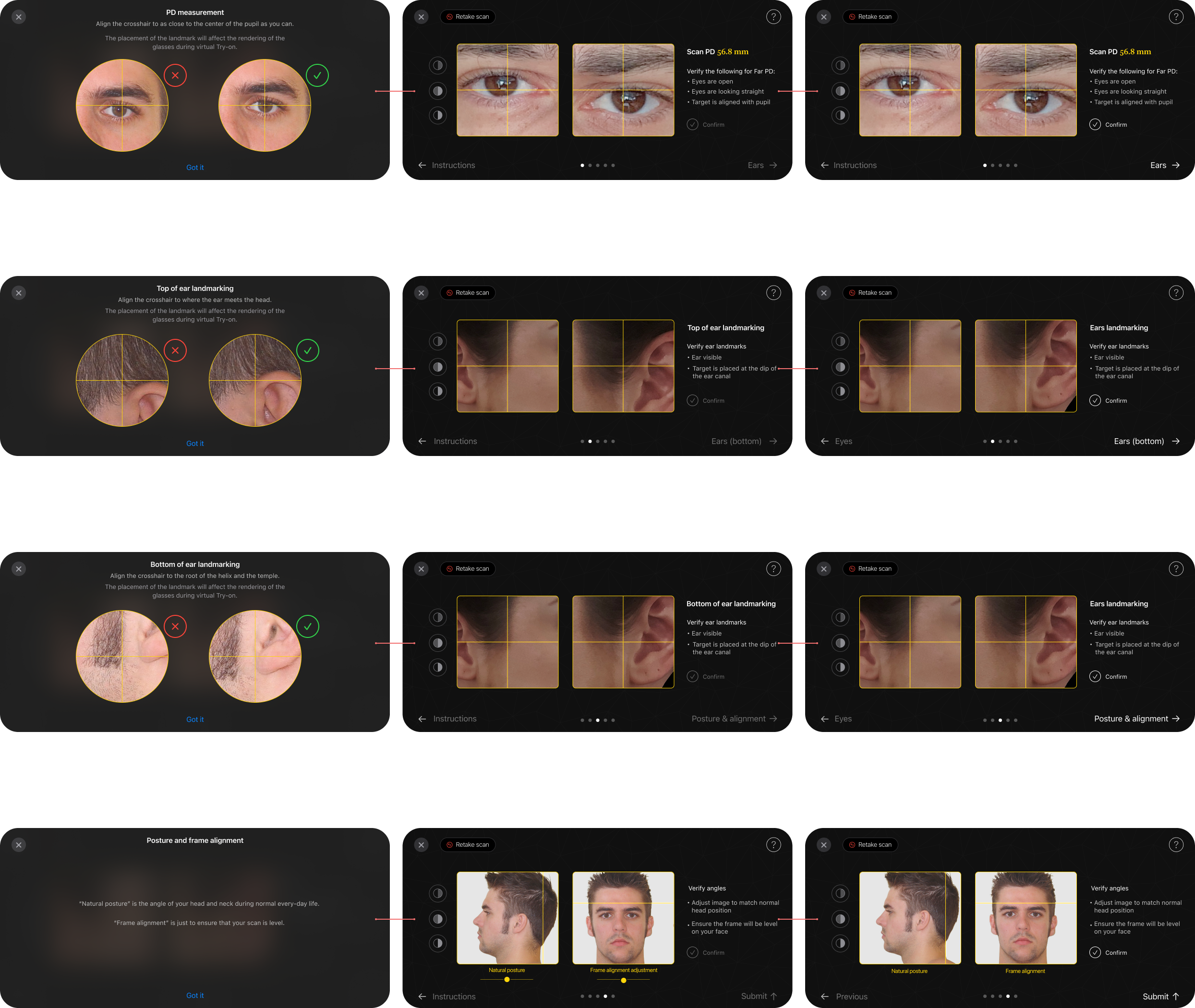 screenshot of visual design work