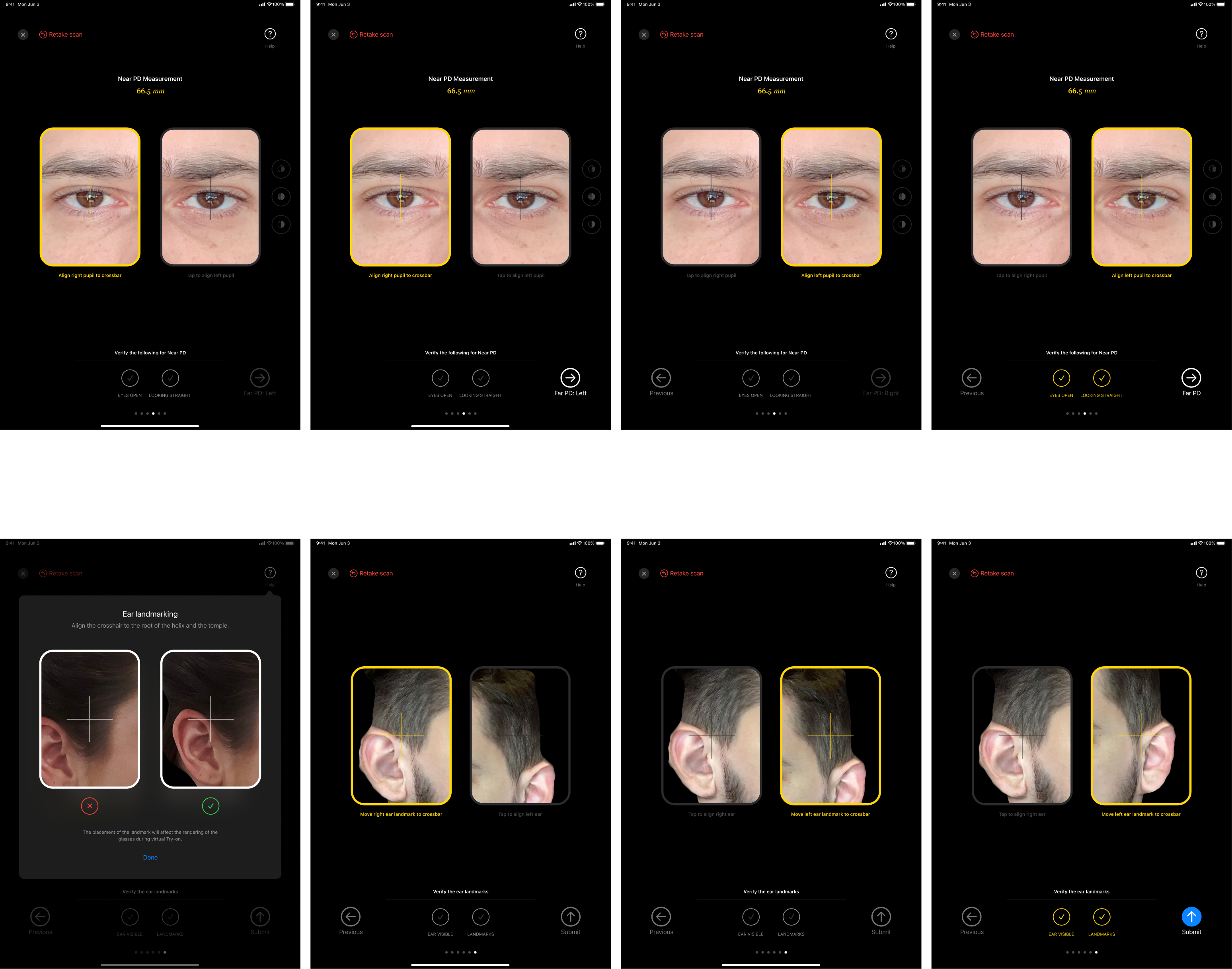 screenshot of visual design work