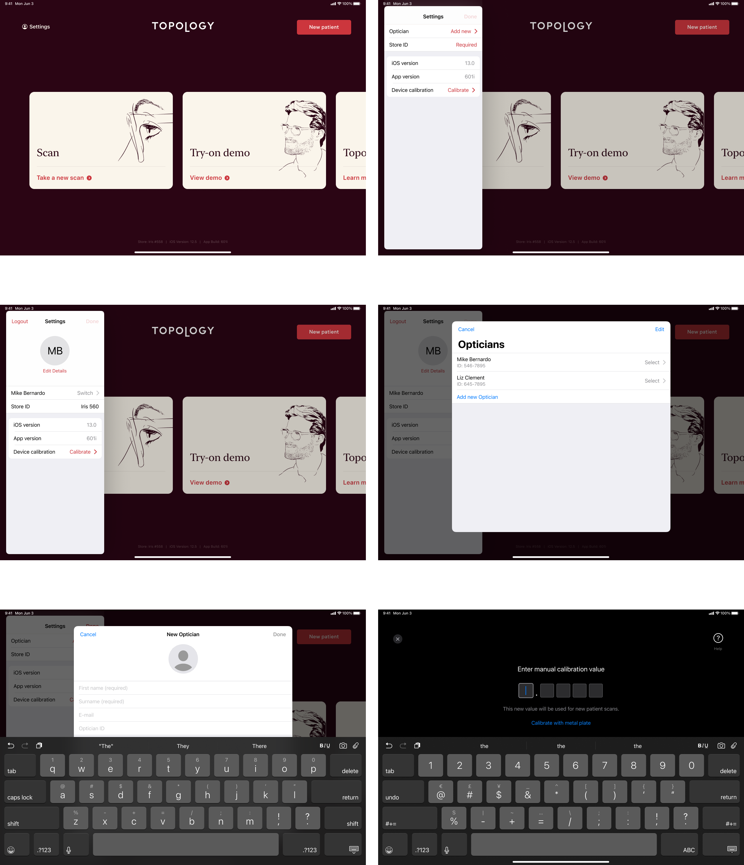 screenshot of visual design work