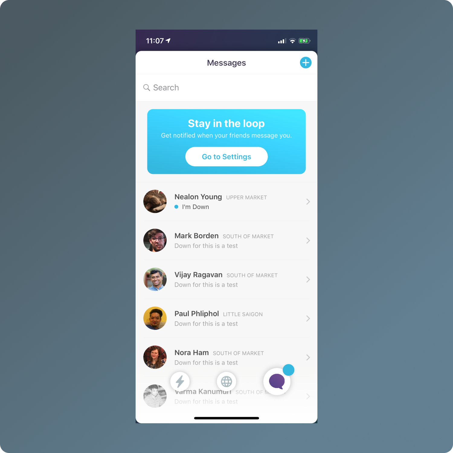 screenshot of visual design work