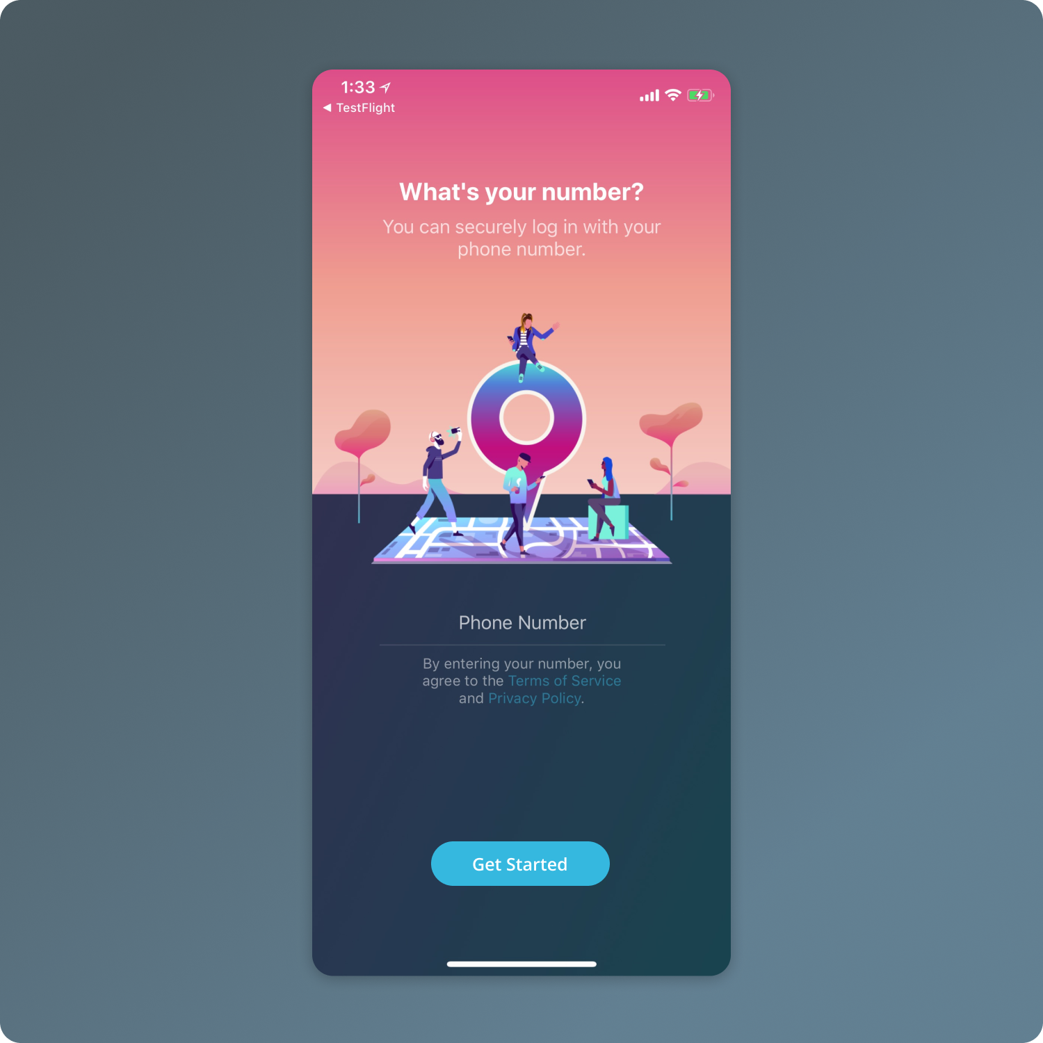 screenshot of visual design work