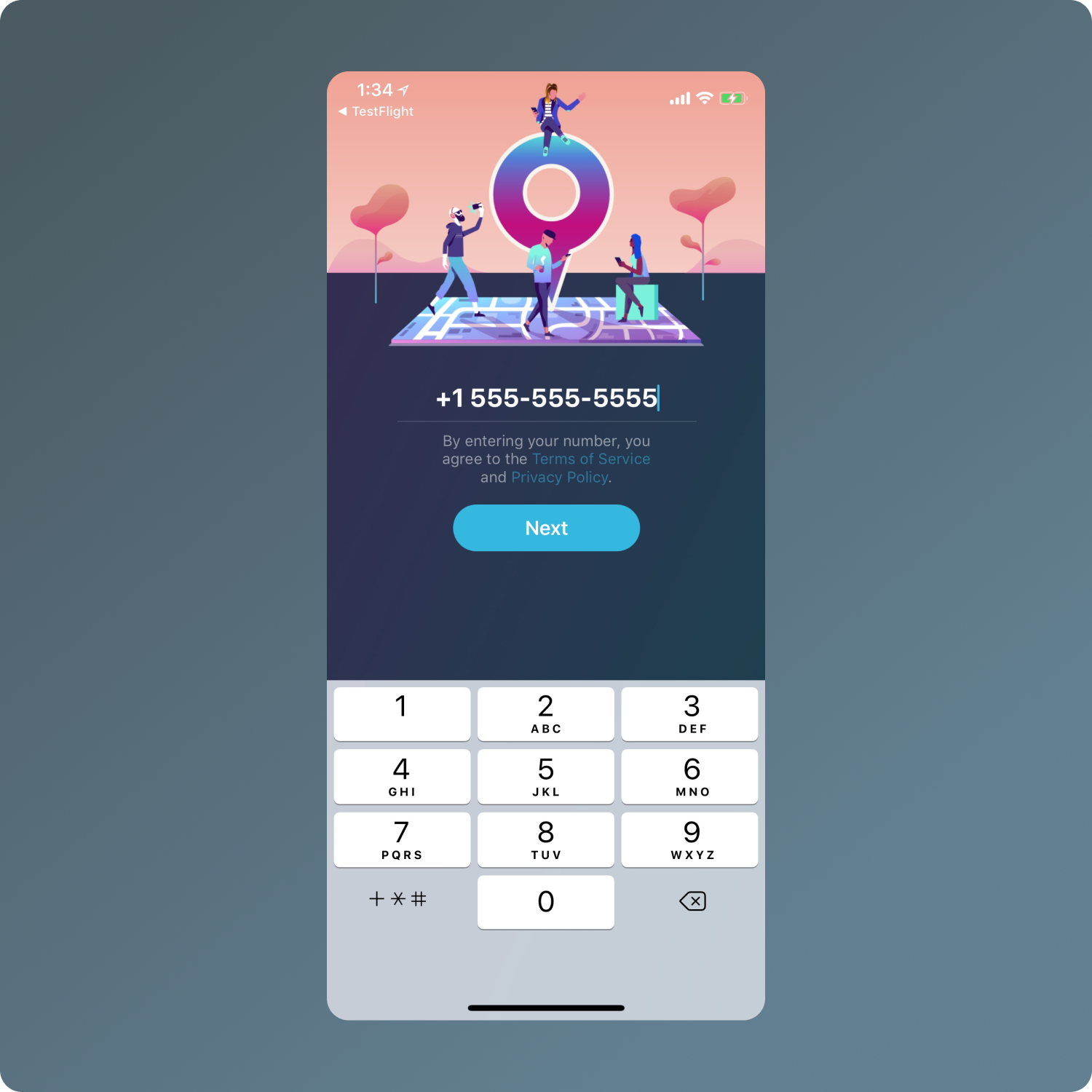 screenshot of visual design work