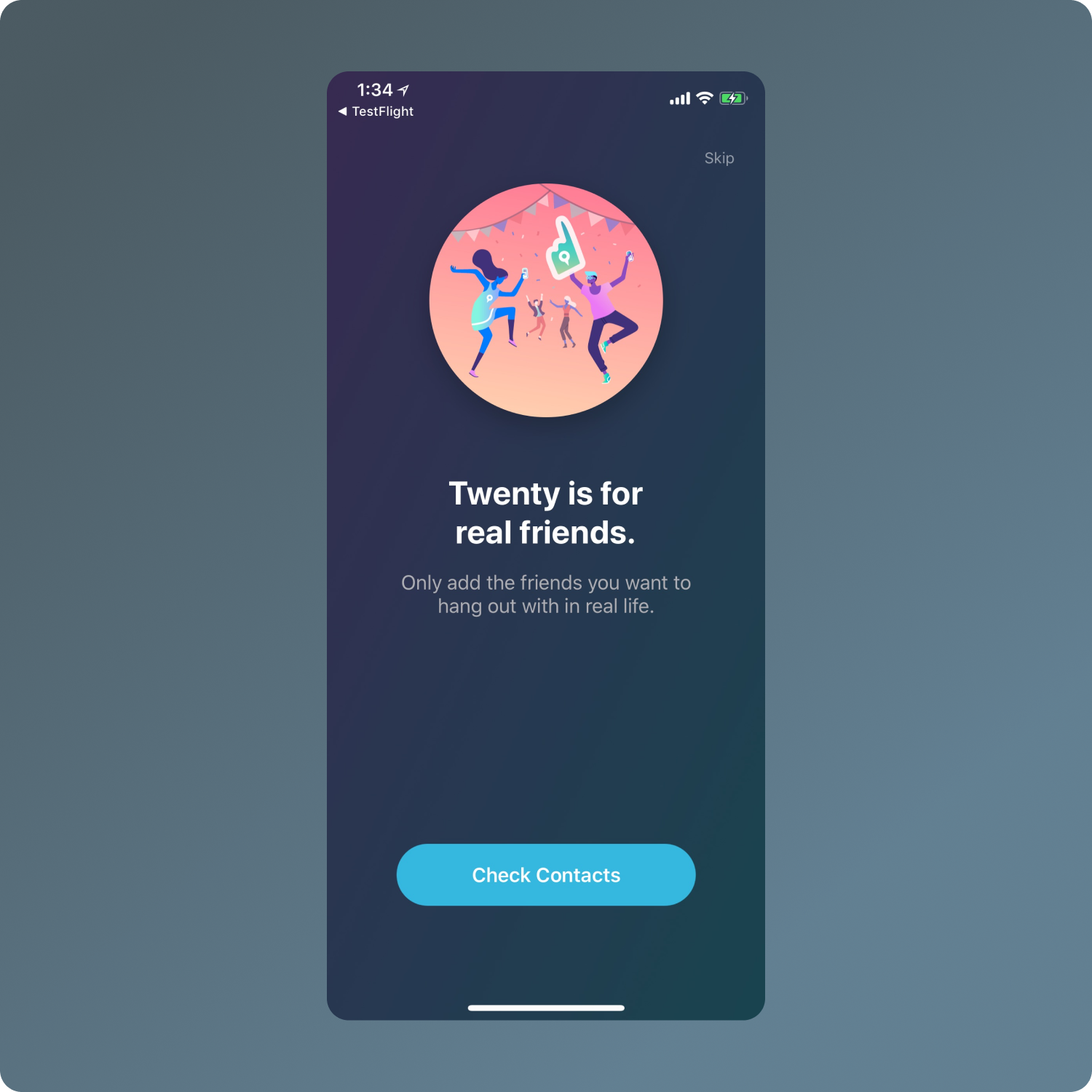 screenshot of visual design work