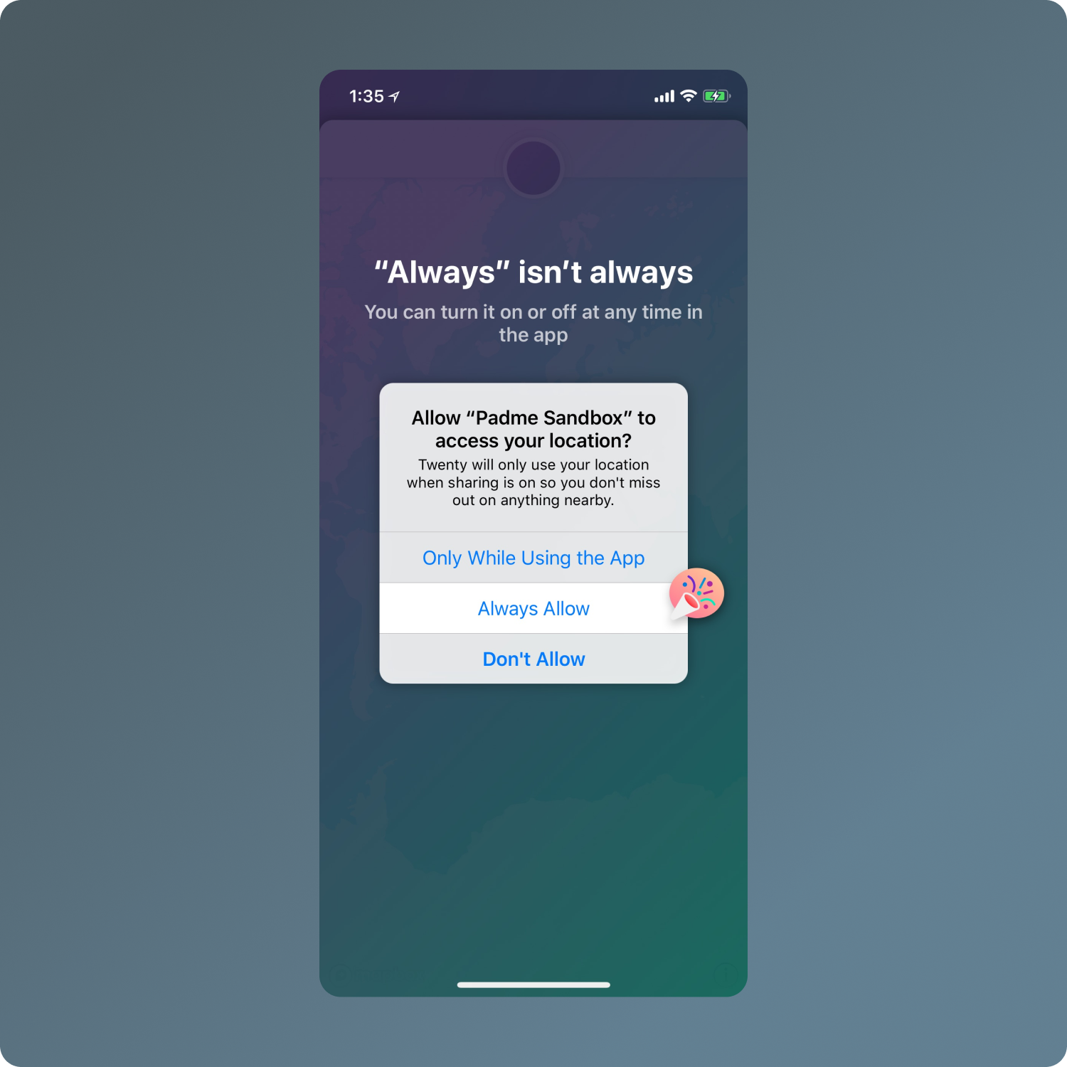 screenshot of visual design work