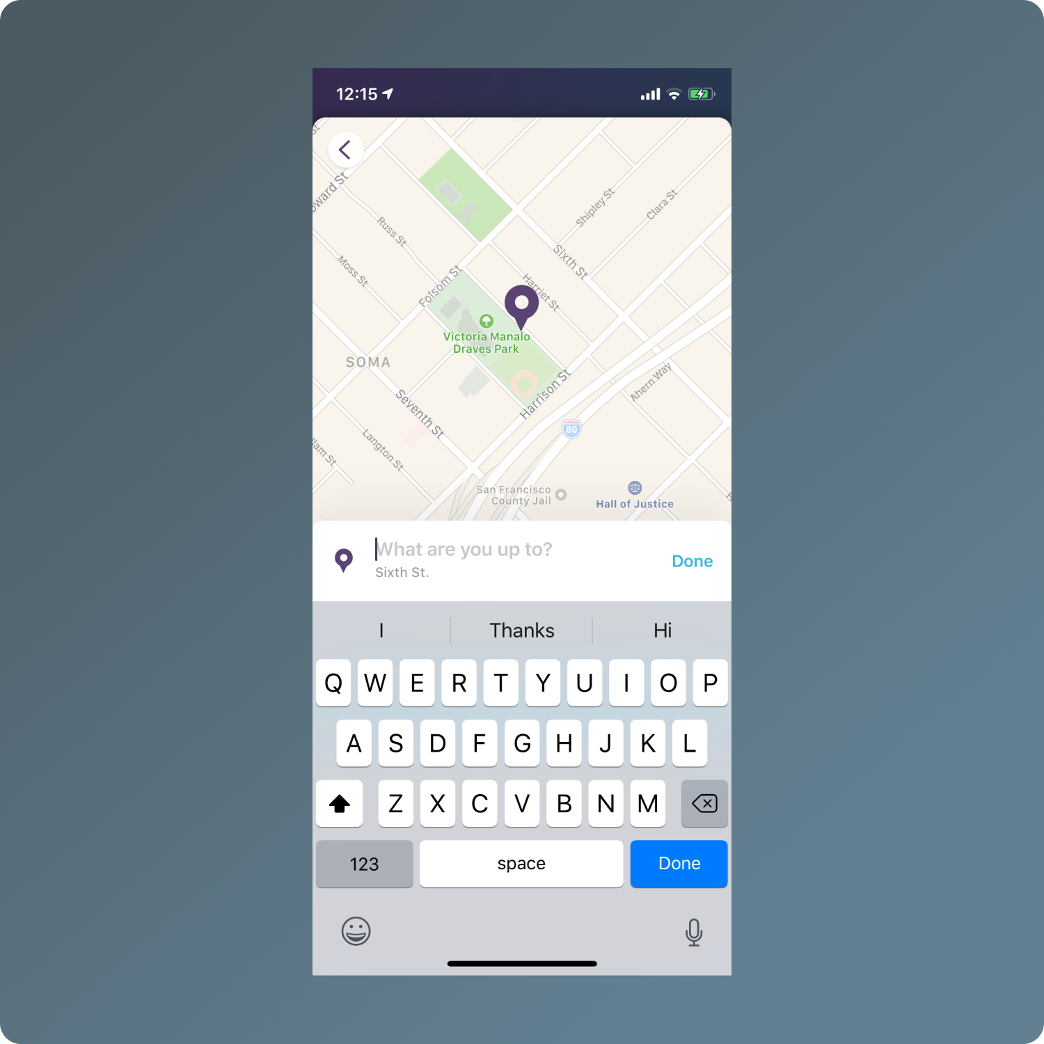 screenshot of visual design work